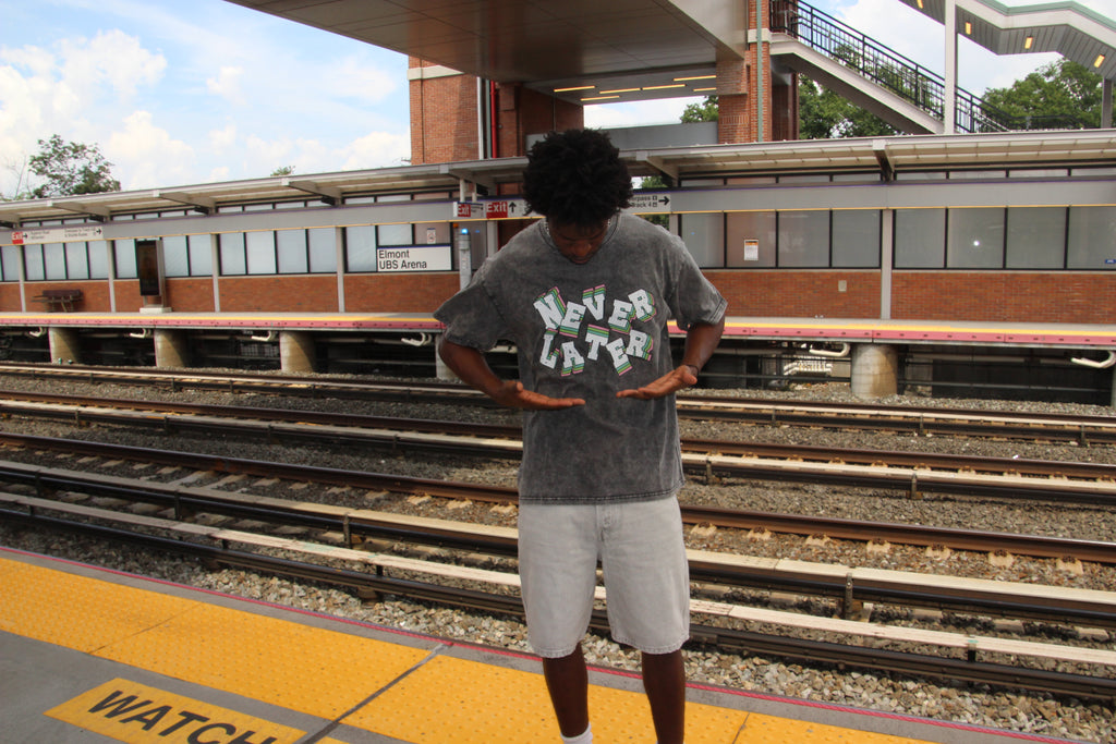 NEVER LATER OVERSIZED TEE